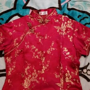 Chinese dress silk